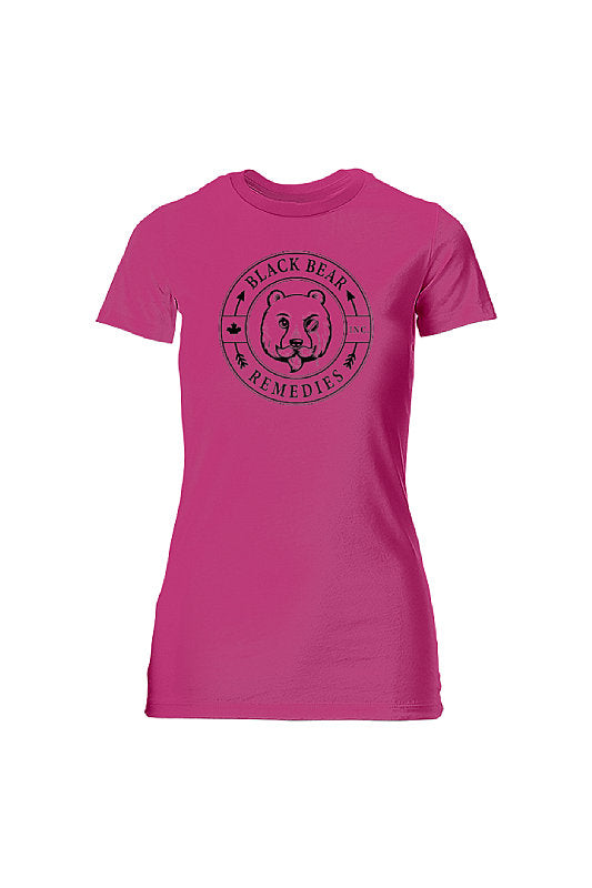 Berry Ladies Slim Fit Tee (black logo)