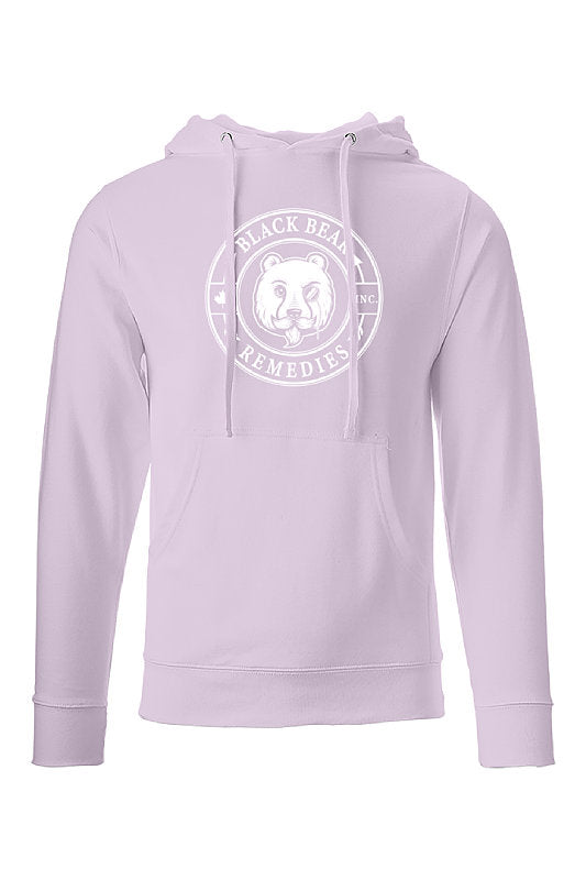 Lavender Midweight Hoodie (white logo)