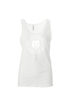 Load image into Gallery viewer, White Unisex Jersey Tank (white logo)
