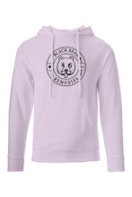 Load image into Gallery viewer, Lavender Midweight Hoodie (black logo)
