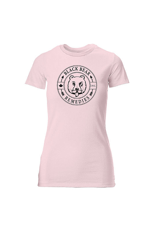 Pink Ladies Slim Fit Tee (black logo)