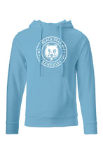 Load image into Gallery viewer, Aqua Midweight Hoodie (white logo)
