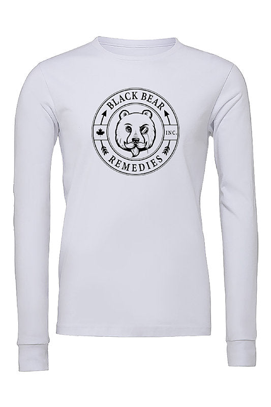 White Long Sleeve (black logo)