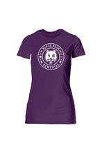 Load image into Gallery viewer, Team Purple Ladies Slim Fit Tee (white logo)
