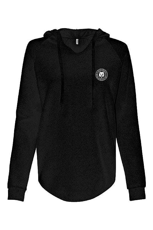 Black Ladies Lightweight Hoodie