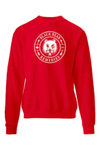Load image into Gallery viewer, Red Midweight Crewneck (white logo)
