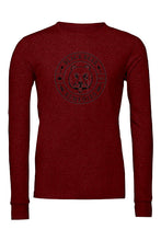 Load image into Gallery viewer, Maroon Triblend Long Sleeve (black logo)
